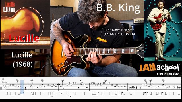 B.B. King Lucille Guitar Solo with TAB смотреть онлайн