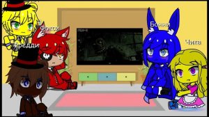 Реакция ФНАФ 1 на Песню Springtrap final