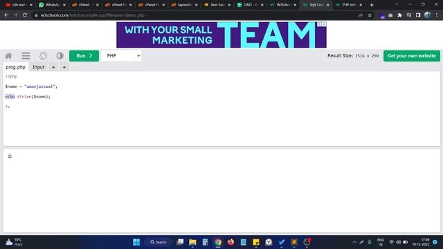 How to find the length of a string, count the total number of characters of a string in PHP смотреть онлайн