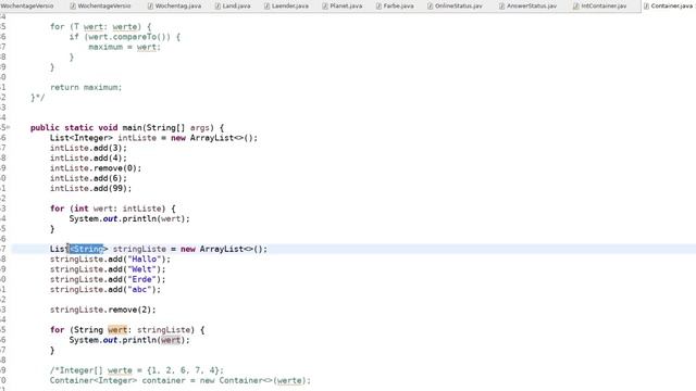 java.util.List als generische Klasse смотреть онлайн