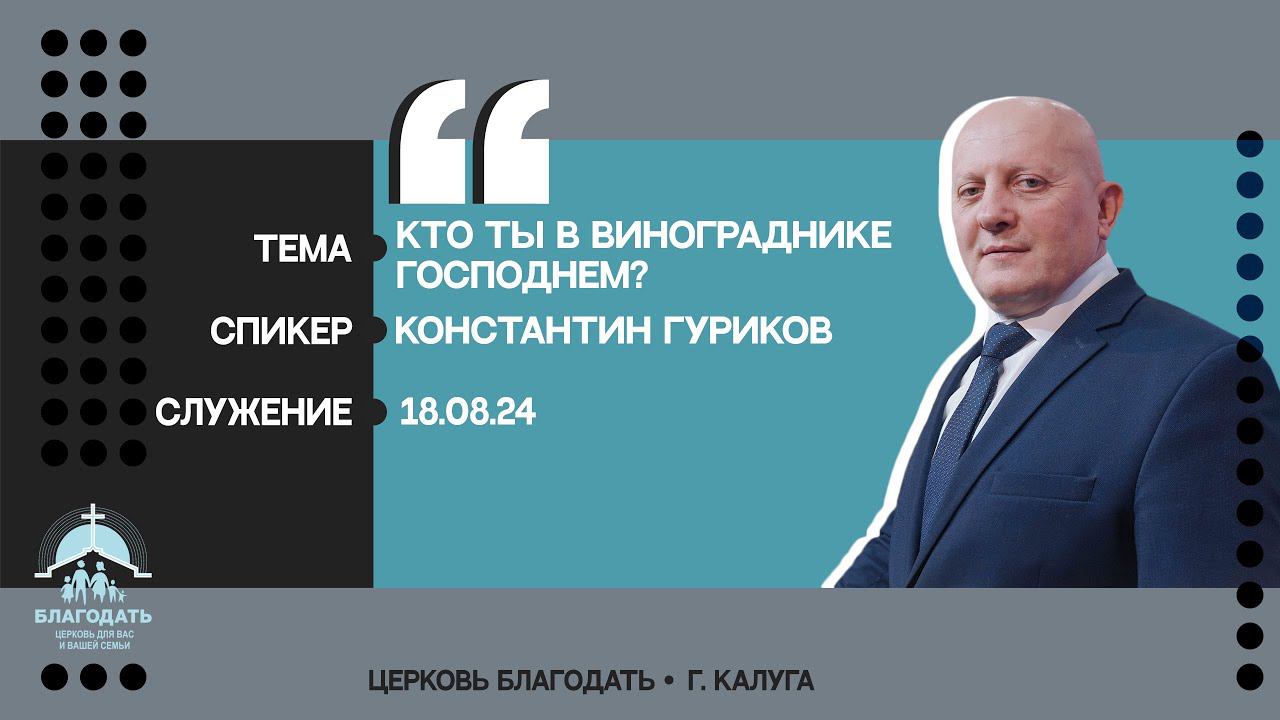 Константин Гуриков: Кто ты в винограднике Господнем? смотреть онлайн