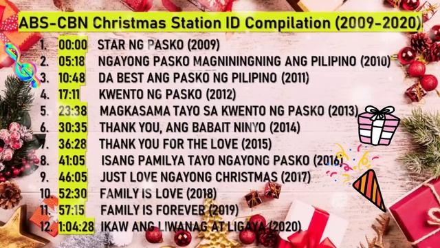 Abs - cbn Christmas Station ID Compilation [Kuya Ed] смотреть онлайн