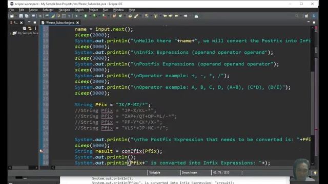 Convert the Postfix into Infix in Java | TOPZmetal channel смотреть онлайн