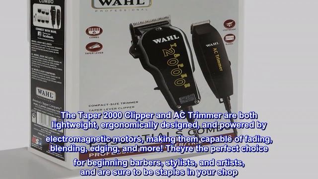 Great product - Wahl Professional Essentials Combo with Taper 2000 Clipper and AC Trimmer for Fadi смотреть онлайн