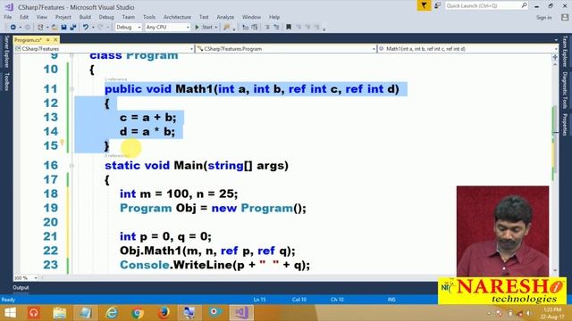 New Features of C# 7 | Improvements in out Parameters | C# 7 New Features Tutorial | Mr. Bangar Raj смотреть онлайн