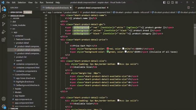 #52 Property Binding in Directives | Creating & Using Custom Directive | A Complete Angular Course смотреть онлайн