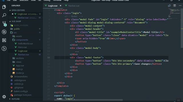 23 - Prepare Login Modal for Vuejs and Firebase Authentication смотреть онлайн