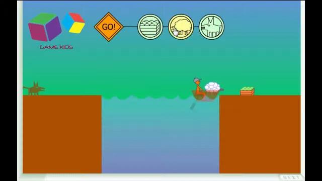 Logic Matches Games - Wolf Sheep & Cabbage Solution - Plastelina Logic Games смотреть онлайн