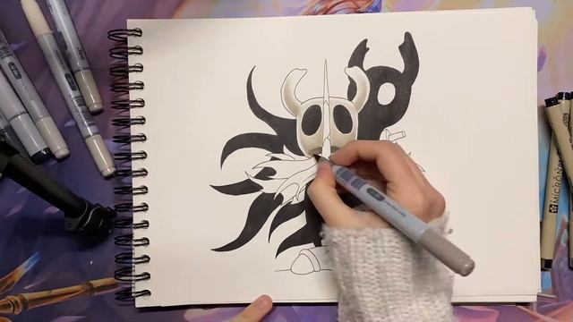 TIME-LAPSE DRAWING: "The Knight" | HOLLOW KNIGHT смотреть онлайн