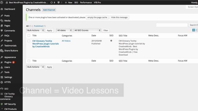 Manage Courses With Video Lessons Plugin | WordPress смотреть онлайн