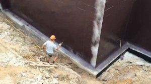 Гидроизоляция методом безвоздушного напыления