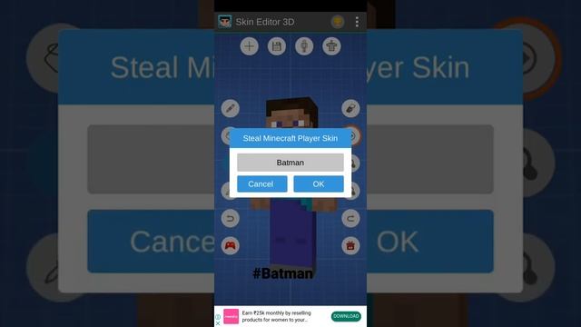 Batman skin in minecraft skin editor@Batman смотреть онлайн