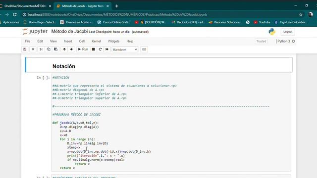 Método de Jacobi - Python смотреть онлайн