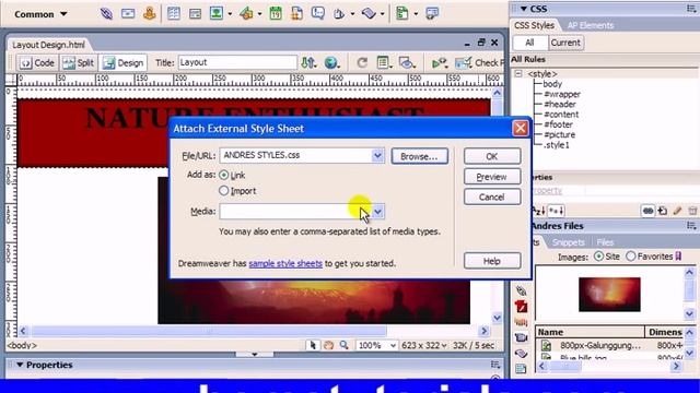 Dreamweaver Lesson 27 Exporting CSS Styles смотреть онлайн