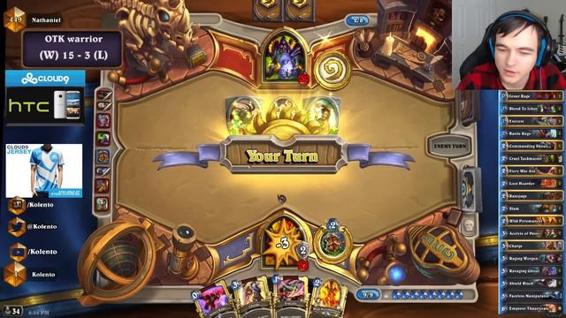 Hearthstone: Kolento plays OTK warrior (#100) смотреть онлайн