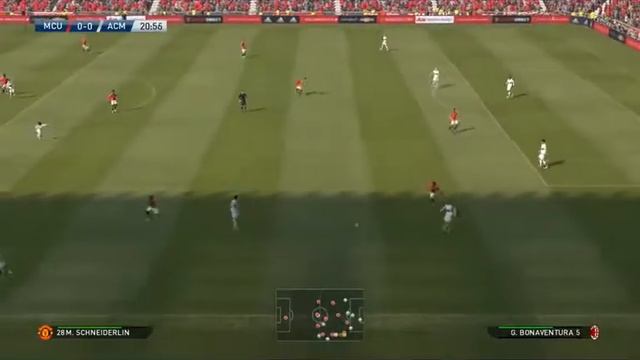 Milan Vs MU Core2 Duo game test Pes 2016 смотреть онлайн