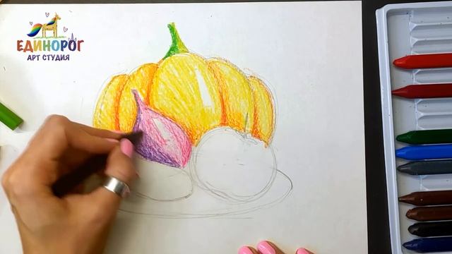 Как нарисовать натюрморт. Простые рисунки. Уроки рисования для детей и взрослых. смотреть онлайн