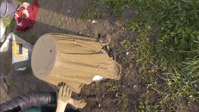 Кашпо из тряпки и цемента своими руками. смотреть онлайн