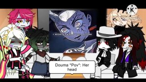 UPPERMOONS + Muzan REACT To NEZUKO Kamado (reaction to Nezuko conquering the sun) || Gacha reacts