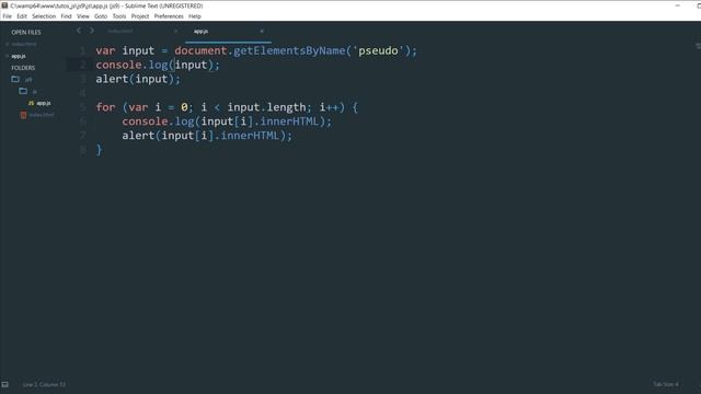 TUTO JS - #9 RÉCUPÉRER DES ÉLÉMENTS HTML смотреть онлайн