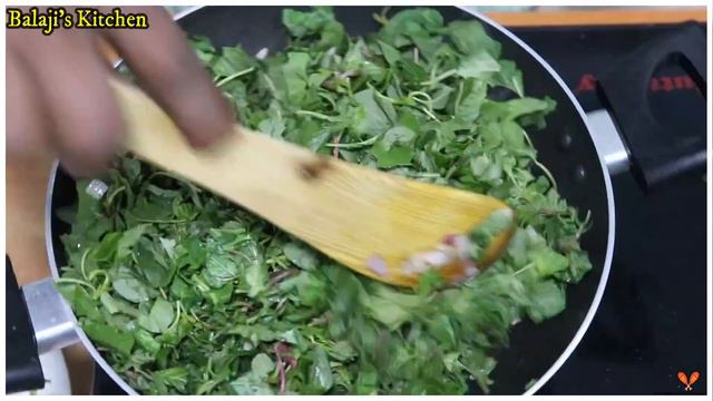 ருசியான கீரை பொரியல் | Healthy Sidedish Recipe | Balaji's Kitchen