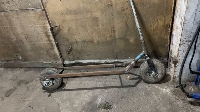 Мото самокат своїми руками з мотокоси (Scooter With Your Own Hands From A Mower)