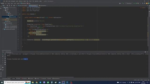 Подключаем MySQL к проекту на Java в IDEA смотреть онлайн
