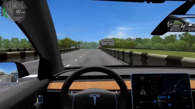 City car driving 1.5.5 -Tesla Model 3 normal driving смотреть онлайн