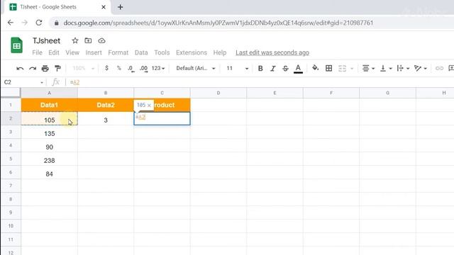 How to Multiply Two Columns in Google Sheets смотреть онлайн