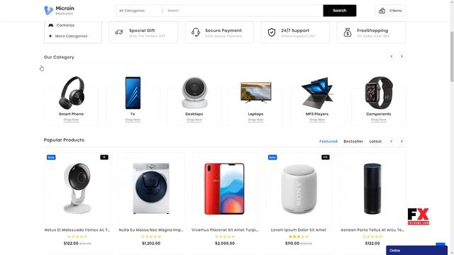 Microin 3.0.X Opencart MultiPurpose Responsive Theme Mort Russel смотреть онлайн