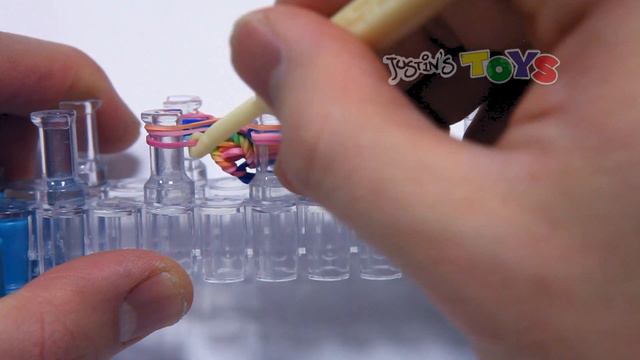 FLEXAFISH - Flat Hexafish - Rainbow Loom Bracelet Tutorial On One Loom