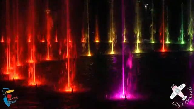Warsaw Multimedia Fountain Park │ POLAND. Spectacular water & light show. смотреть онлайн