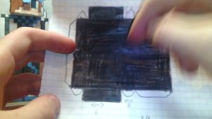 Бумажный майнкрафт #12 Схема эндермена