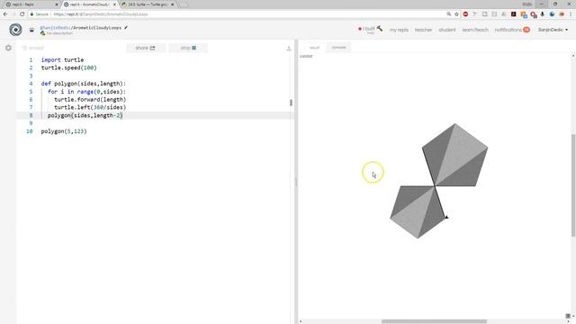 Python Functions and Recursion with Turtle смотреть онлайн