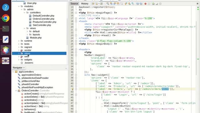 yii framework gii models crud генератор смотреть онлайн