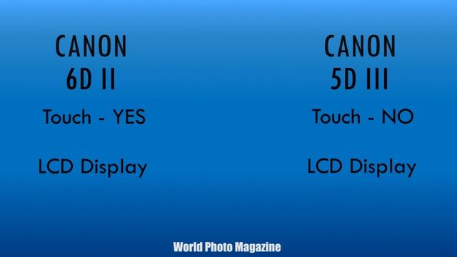Canon 6D Mark II vs Canon 5D Mark III смотреть онлайн