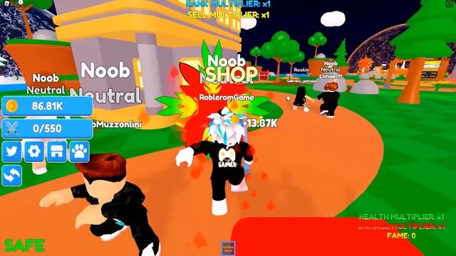 НИНДЗЯ РАЗРУШИТЕЛЬ! КУПИЛ СУПЕР МЕЧ 9999 УРОВНЯ! ROBLOX Ninja Slashing Simulator смотреть онлайн