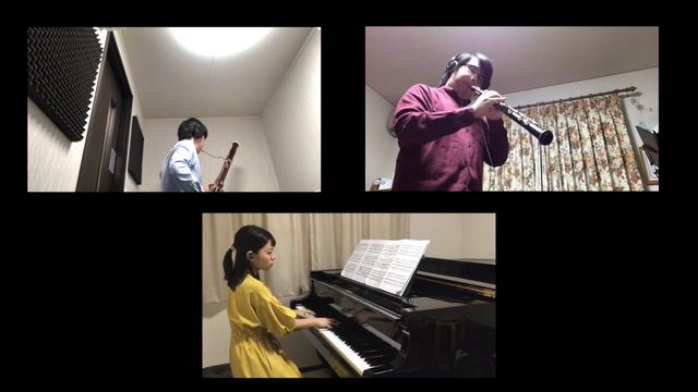 F.Poulenc: Trio for oboe, bassoon and piano 【Remote Ensemble Tokyo-Vienna】 смотреть онлайн