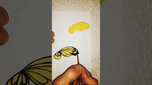 Рисуем акварелью бабочку. смотреть онлайн
