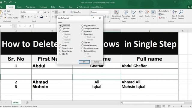 How to Delete All Blank Cell in Single Step in MS Excel | MS Office Tricks | MS Office Lect-14 смотреть онлайн