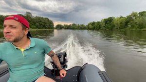 Triton S-MAX + Condor Enduro 9,9 (20) Первый запуск и обкатка лодочного мотора. Замер скорости.