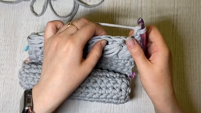 СУМКА ЗЕФИРКА\\ИЗ 1ГО МОТКА ТРИКОТАЖНОЙ ПРЯЖИ смотреть онлайн