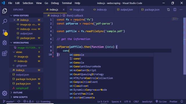 Node.js Extract Information from PDF File Using PDF Parse Library смотреть онлайн