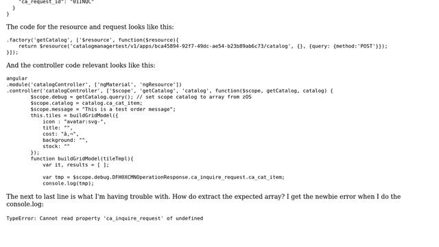 Extracting json array from http response смотреть онлайн