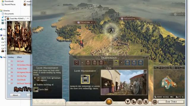Total War ROME II Trainer V1 1+7 & One Turn Technology And Buildings RELOADED Hd)