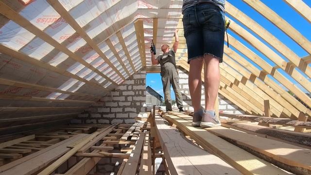 Все этапы строительства крыши из металлочерепицы смотреть онлайн