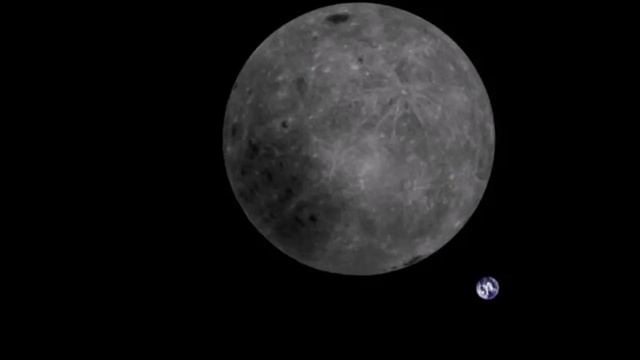 Луна и Земля с орбиты Луны смотреть онлайн