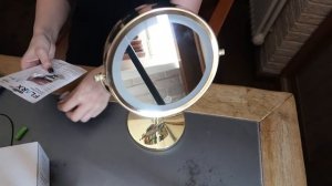 Косметическое зеркало с LED подсветкой - HAS1812  как вставить батарейки HAS1811 \ HAS1813