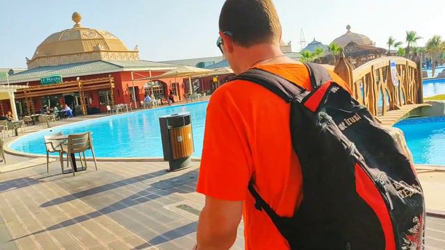 9# 25.02.2021 Египет зимой 2021. Утро в отеле Jungle AquaPark. Погода Египта в феврале. Часть 9. смотреть онлайн