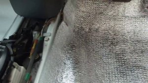 Утепление авто изолоном.